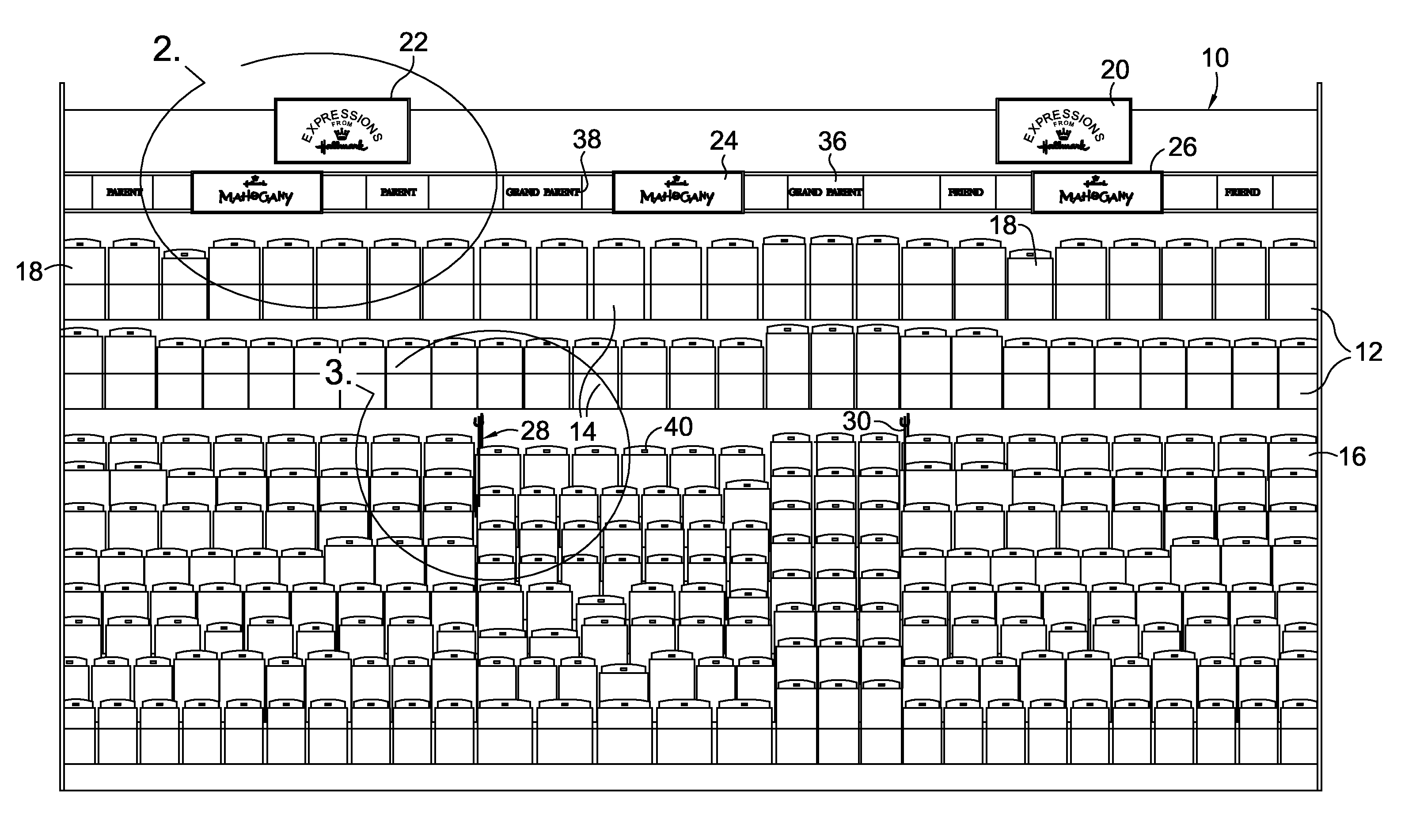 Method of and apparatus for displaying merchandise