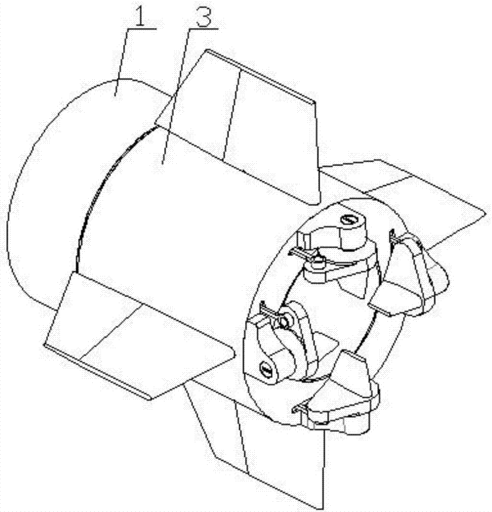 Jet vane and air vane linkage mechanism of aircraft