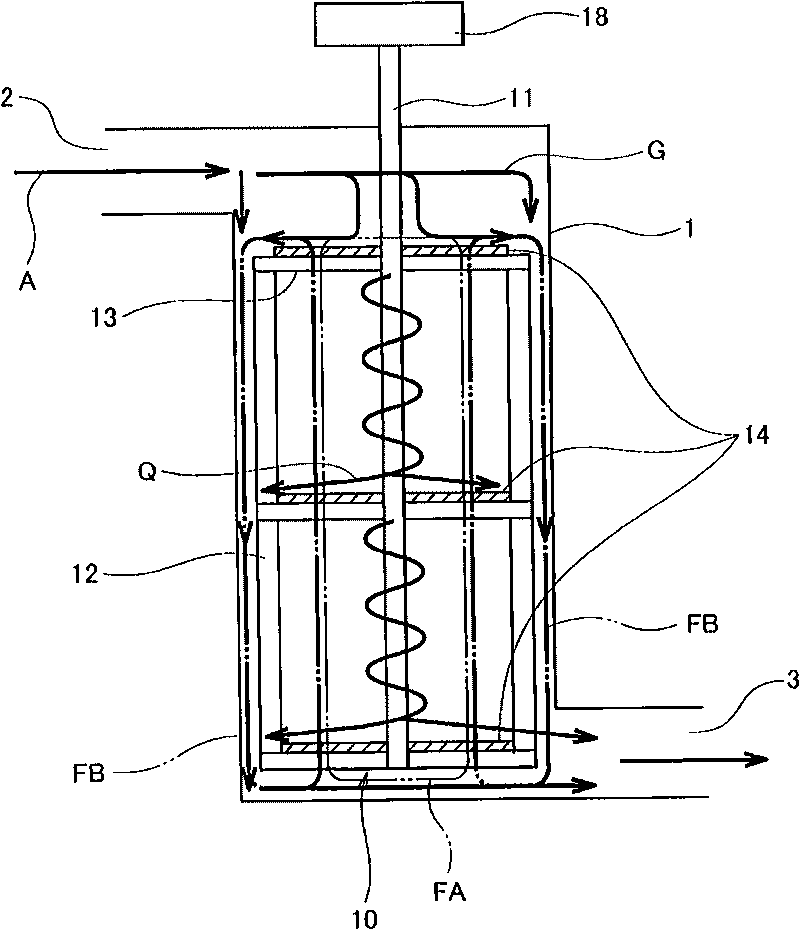 Stirring blade for molten glass and stirring device therefor