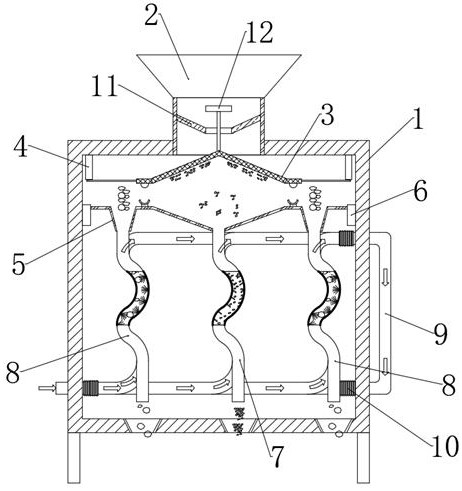 A high-efficiency and energy-saving straw powder drying device