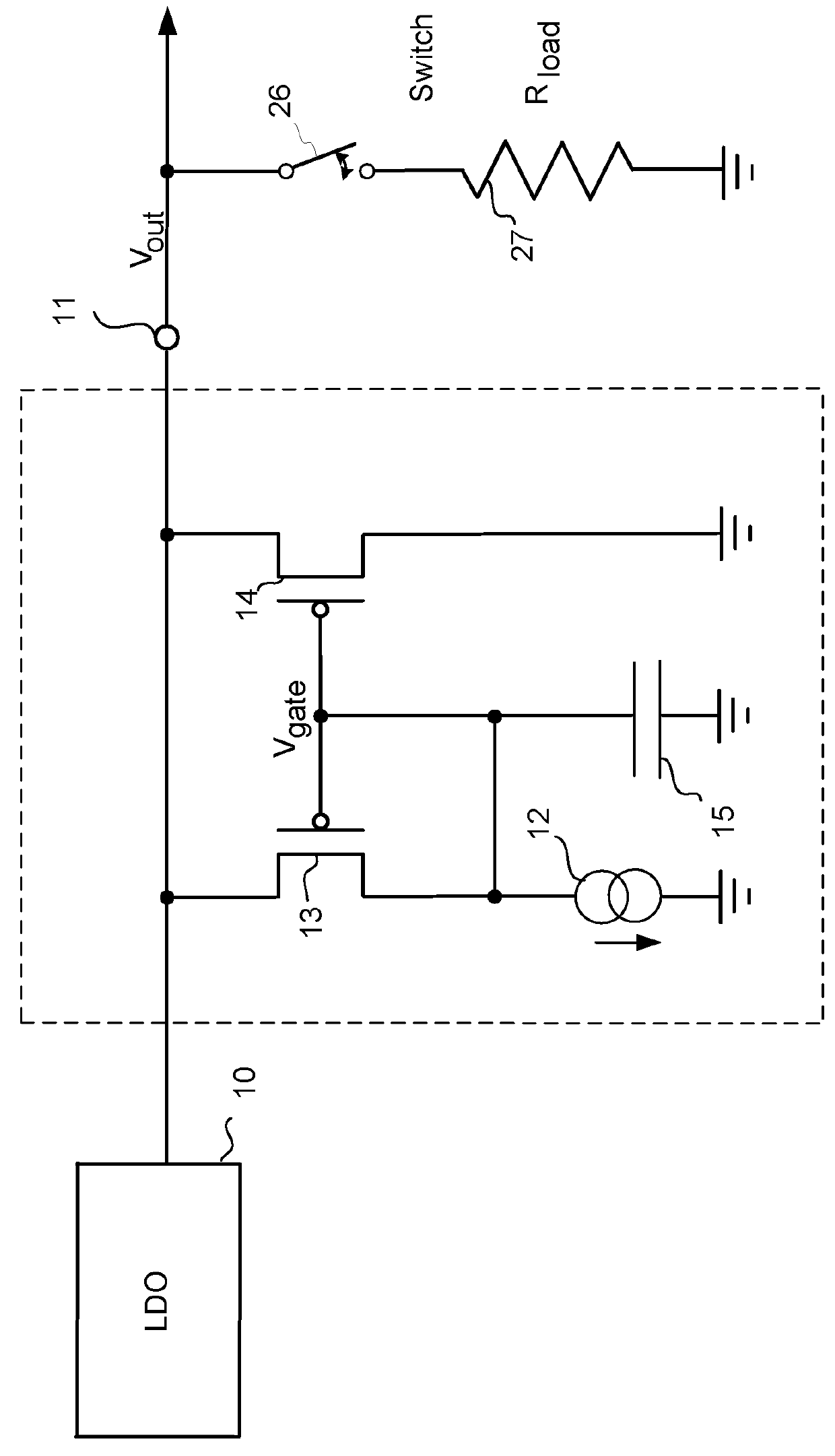 Circuit for Low-Dropout Regulator Output