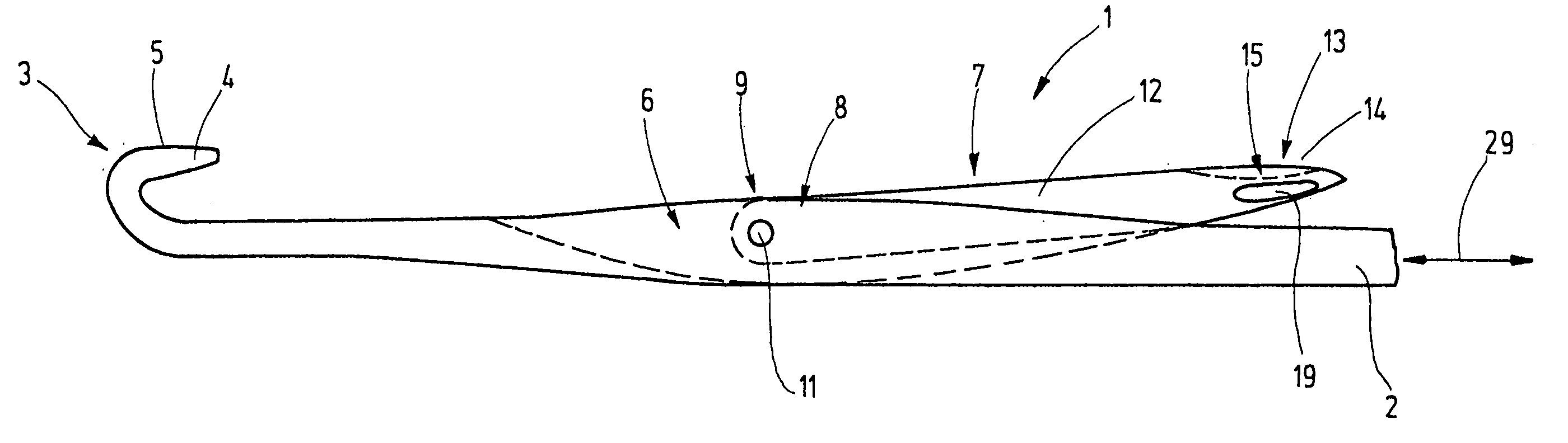 Latch needle for a loop-forming textile machine