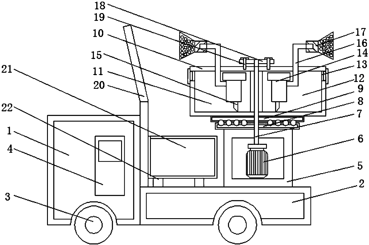 Novel artificial intelligence garden chemical spraying device