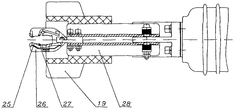 Combined electrical apparatus of indoor high-pressure vacuum circuit breaker and isolation/ground switch