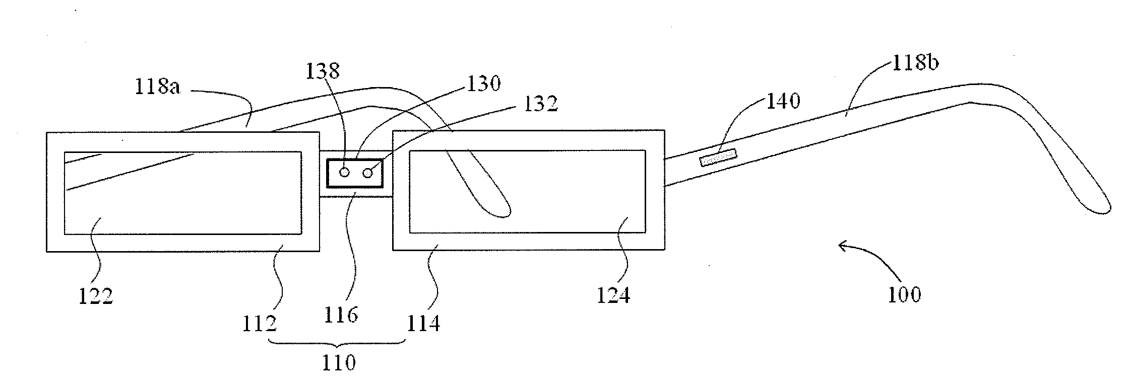 Gesture recognition system and glasses with gesture recognition function