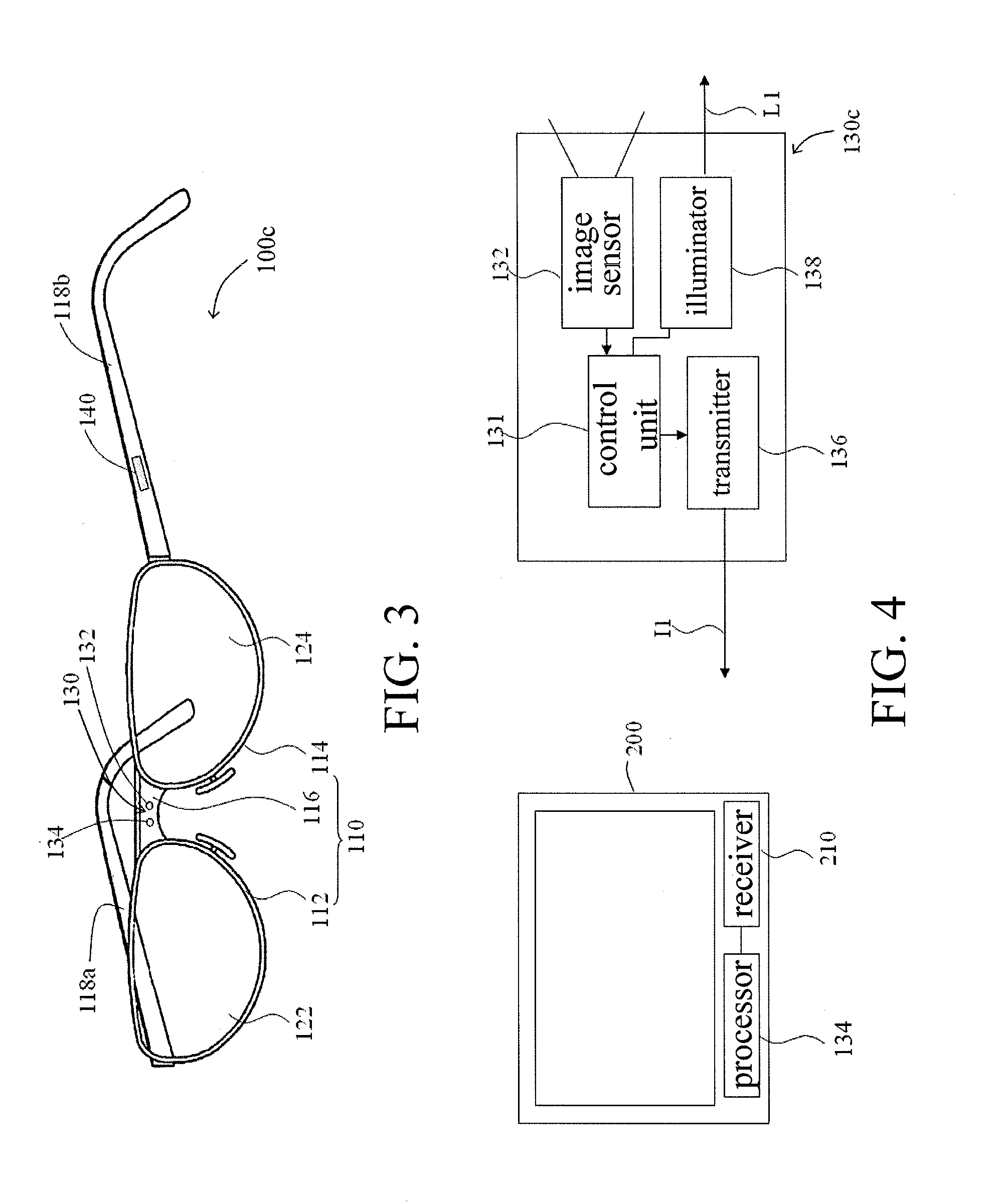 Gesture recognition system and glasses with gesture recognition function