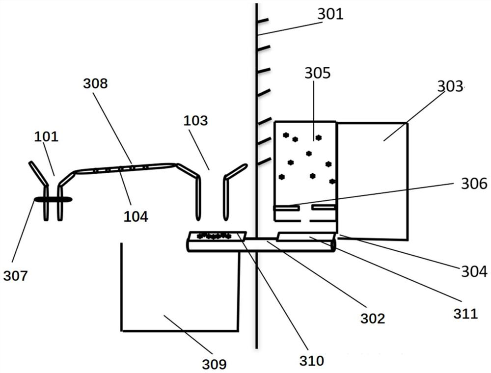 Excrement and urine separating and collecting device and using method thereof