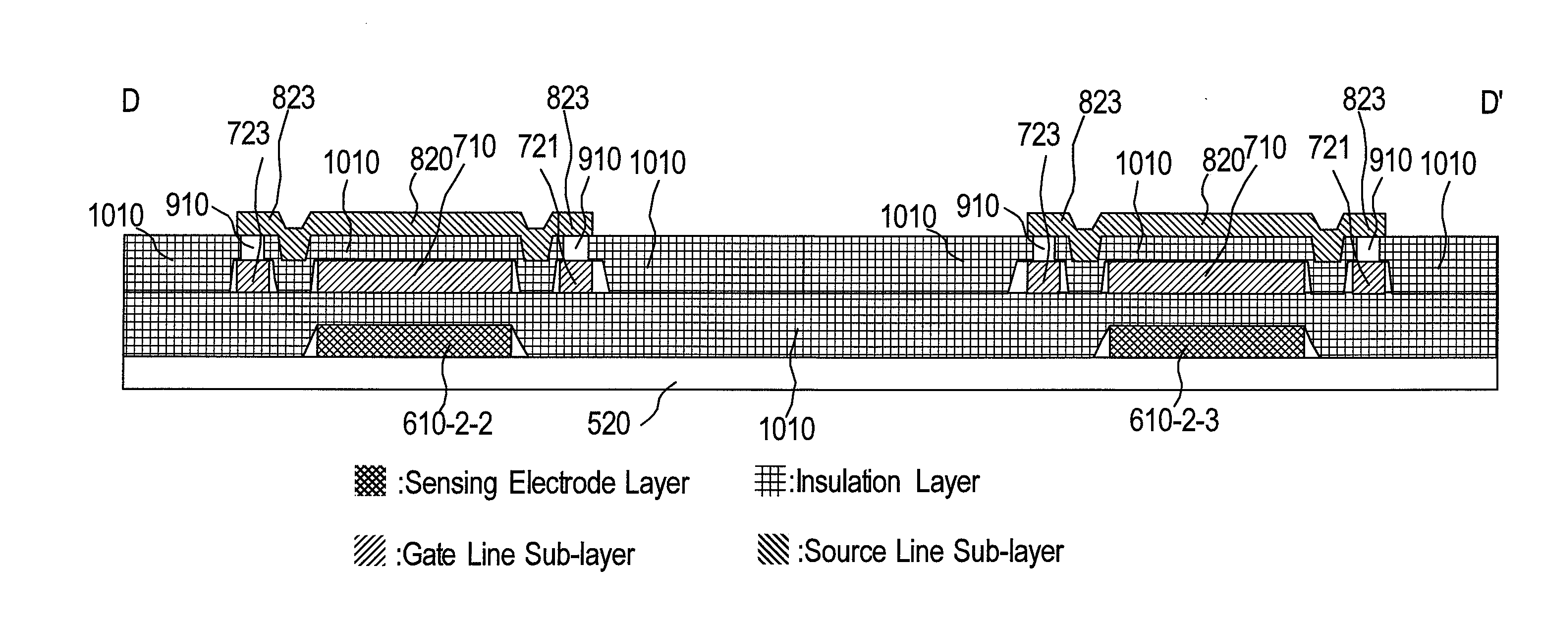 High-accuracy OLED touch display panel structure