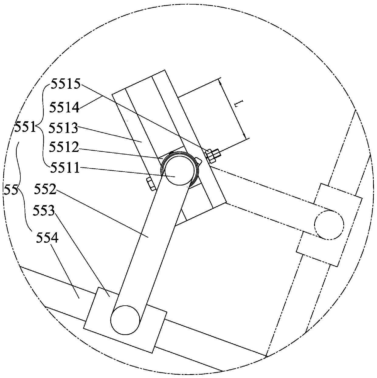 Ultrasonic assisted reciprocating swing roll to fixed roll hot-roll embossing device and embossing method