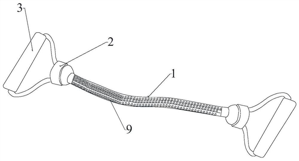 Elastic rope smart handle, smart elastic rope and using method thereof