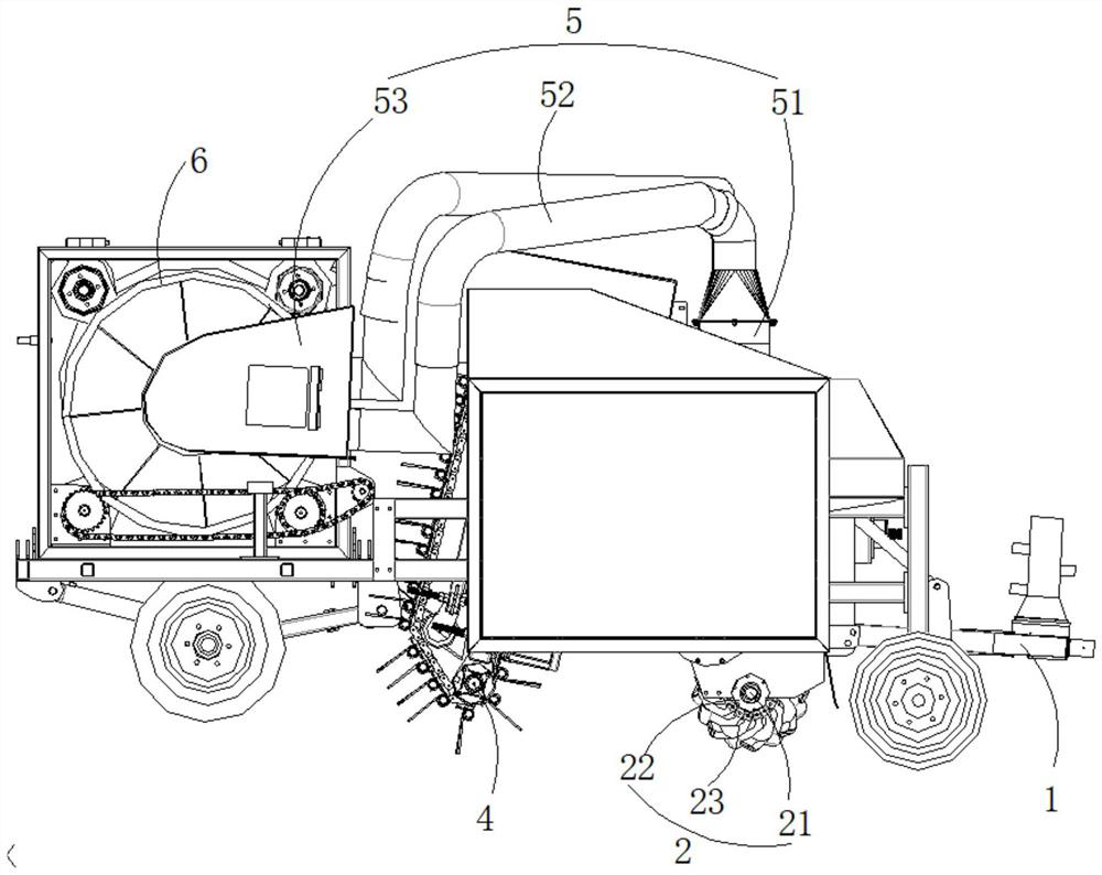 Chain harrow type residual film picking mechanism and rotary tillage and residual film recovery all-in-one machine