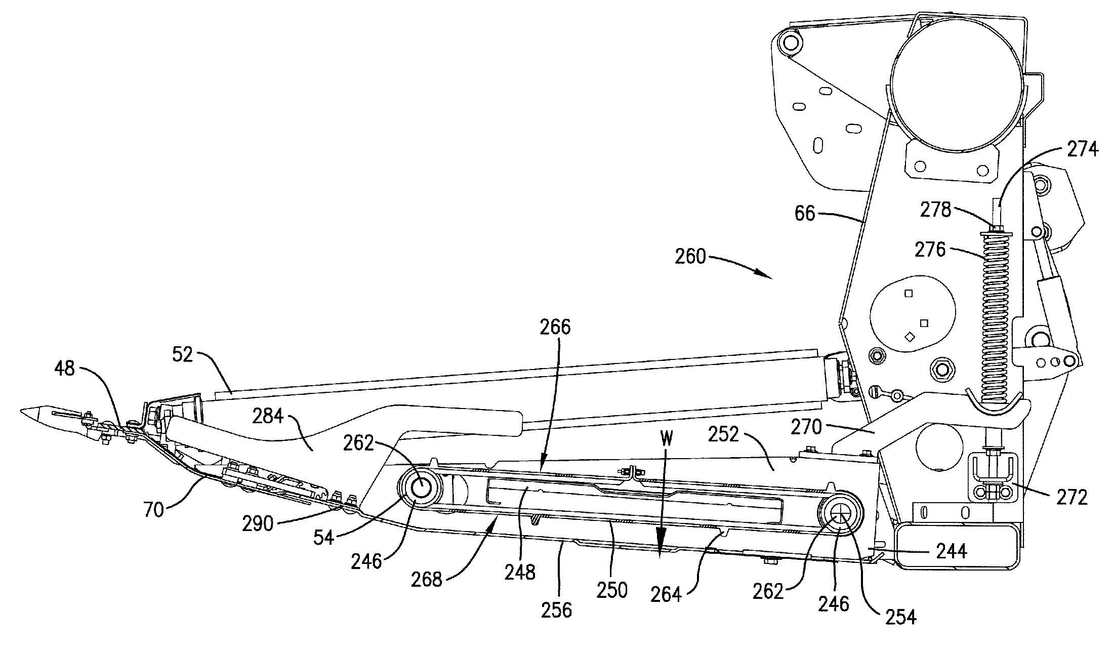 Flexible draper and cutter bar with tilt arm for cutterbar drive