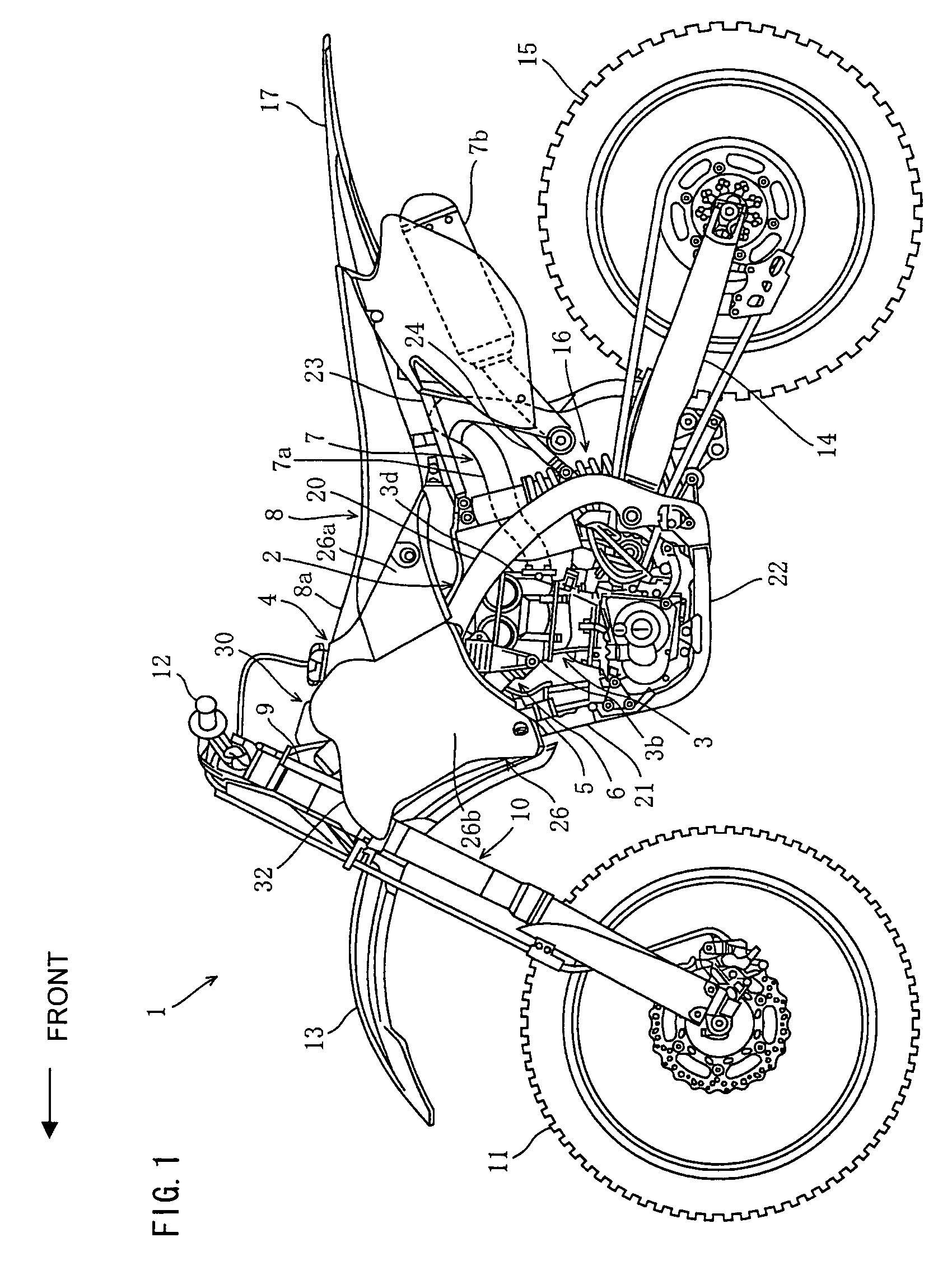 Vehicle with rotatable fuel tank