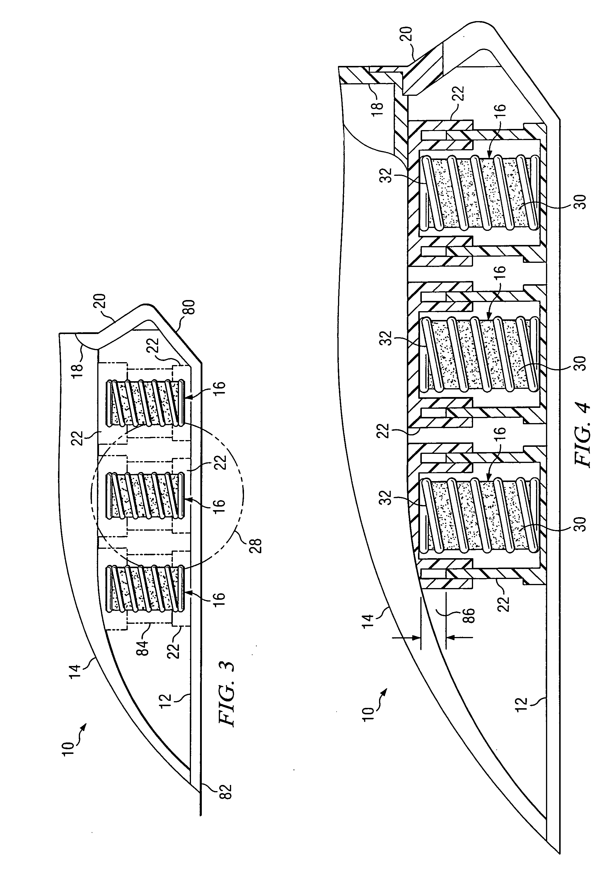 Wheeled footwear with spring suspension system