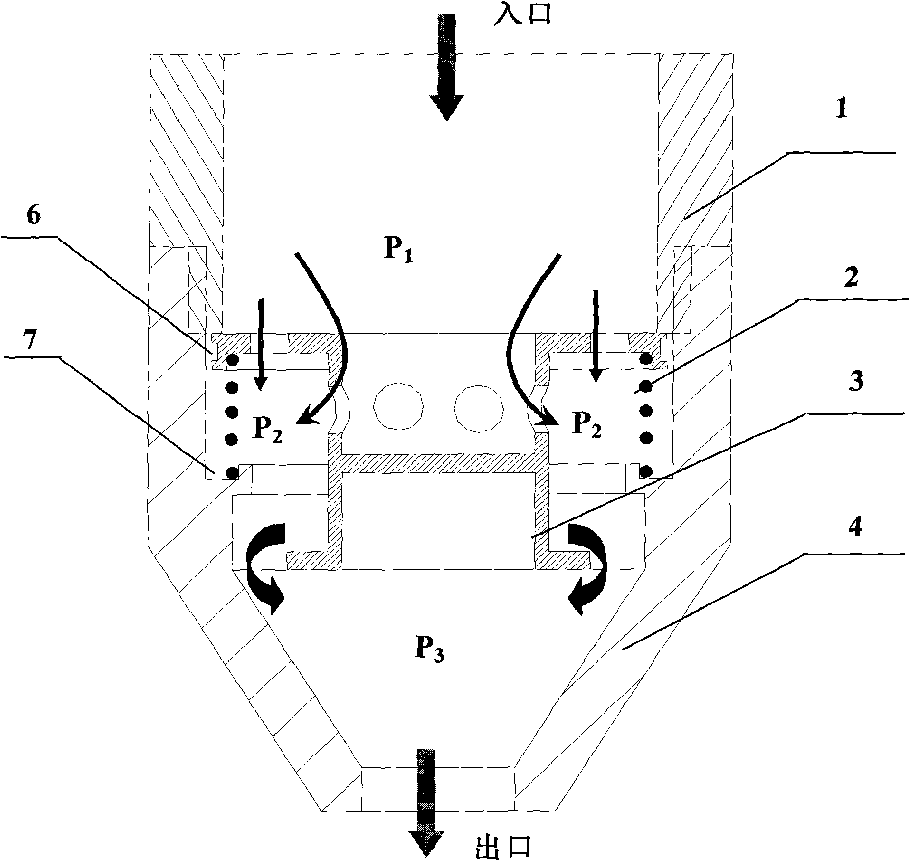 Water injector for automatically balancing downhole flow of oilfield