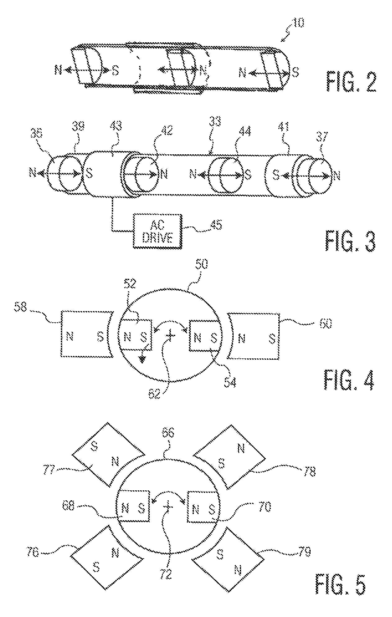 Magnetic spring system for use in a resonant motor