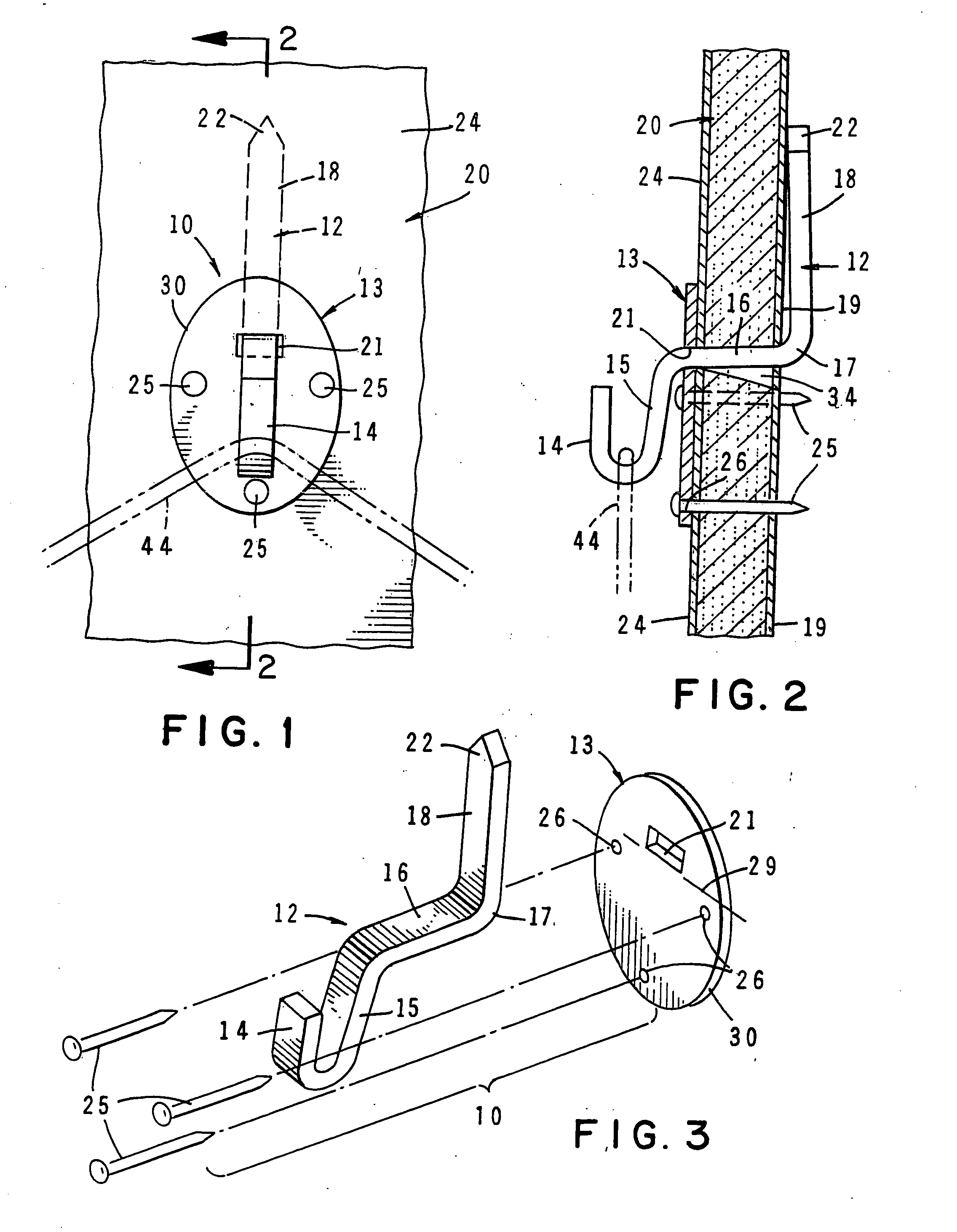 Wall hanger assembly