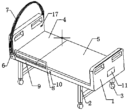 Maternal and child care bed for department of gynaecology and obstetrics