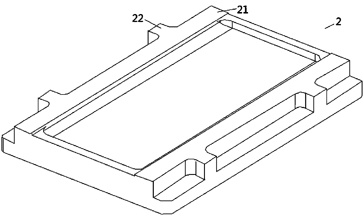 3D glass forming die structure