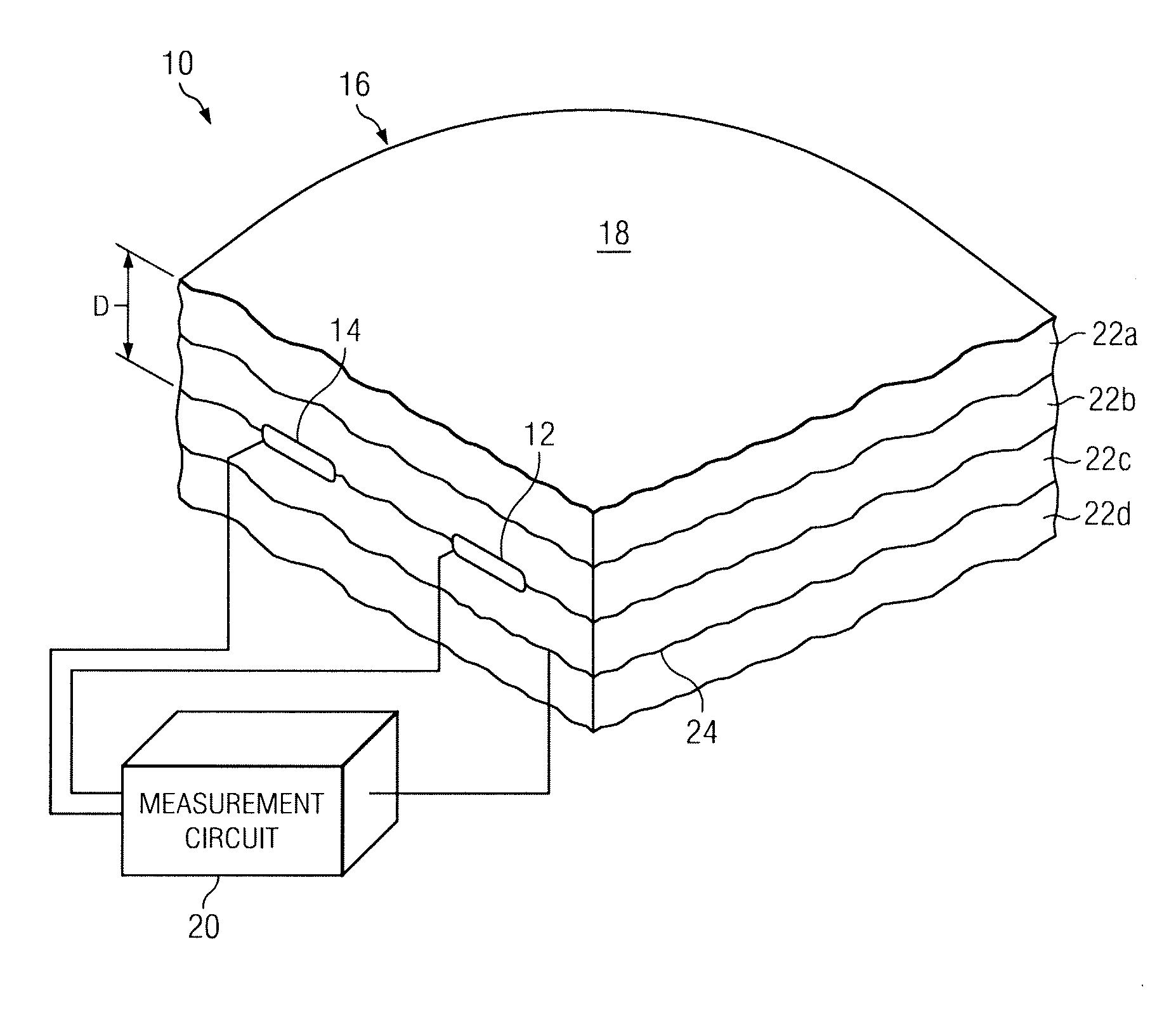 Apparatus for Remotely Measuring Surface Temperature Using Embedded Components