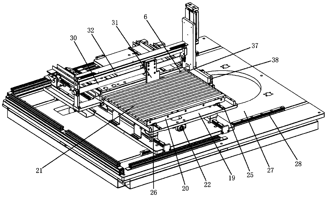 Motor rotor iron core magnetic steel inserting device