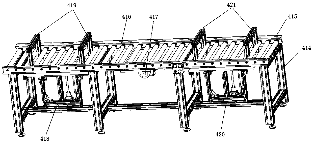 Material distribution system based on stereoscopic warehouse