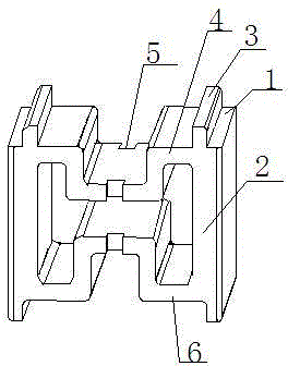 Transversal-hole temperature-insulating concrete hollow brick