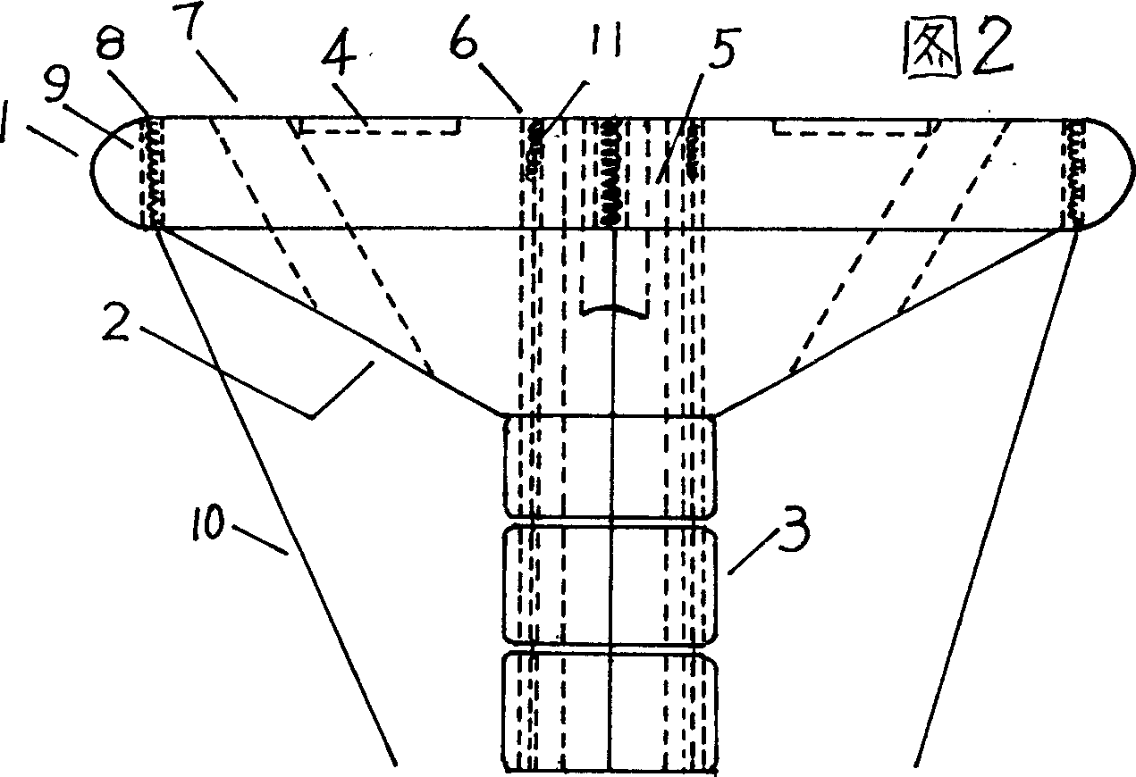 Light flexible navigation mark with spring floating stand without climbing height