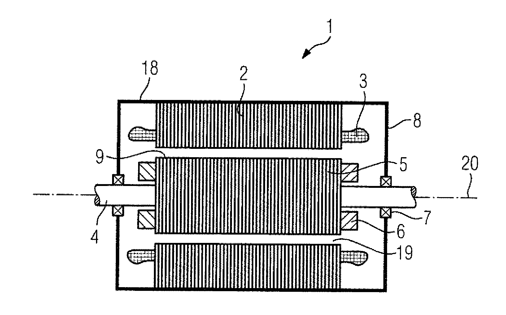 Cage rotor of an asynchronous machine