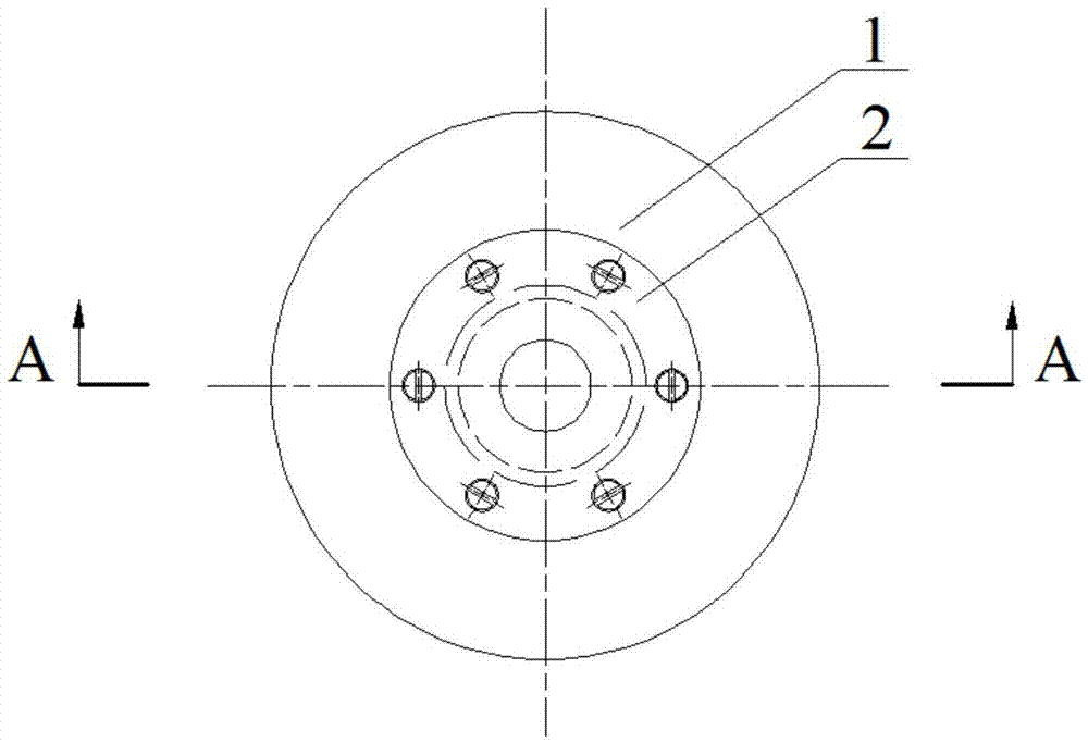 High-pressure disc thrust gas bearing adopting double symmetrical contraction sections for gas supply and design method