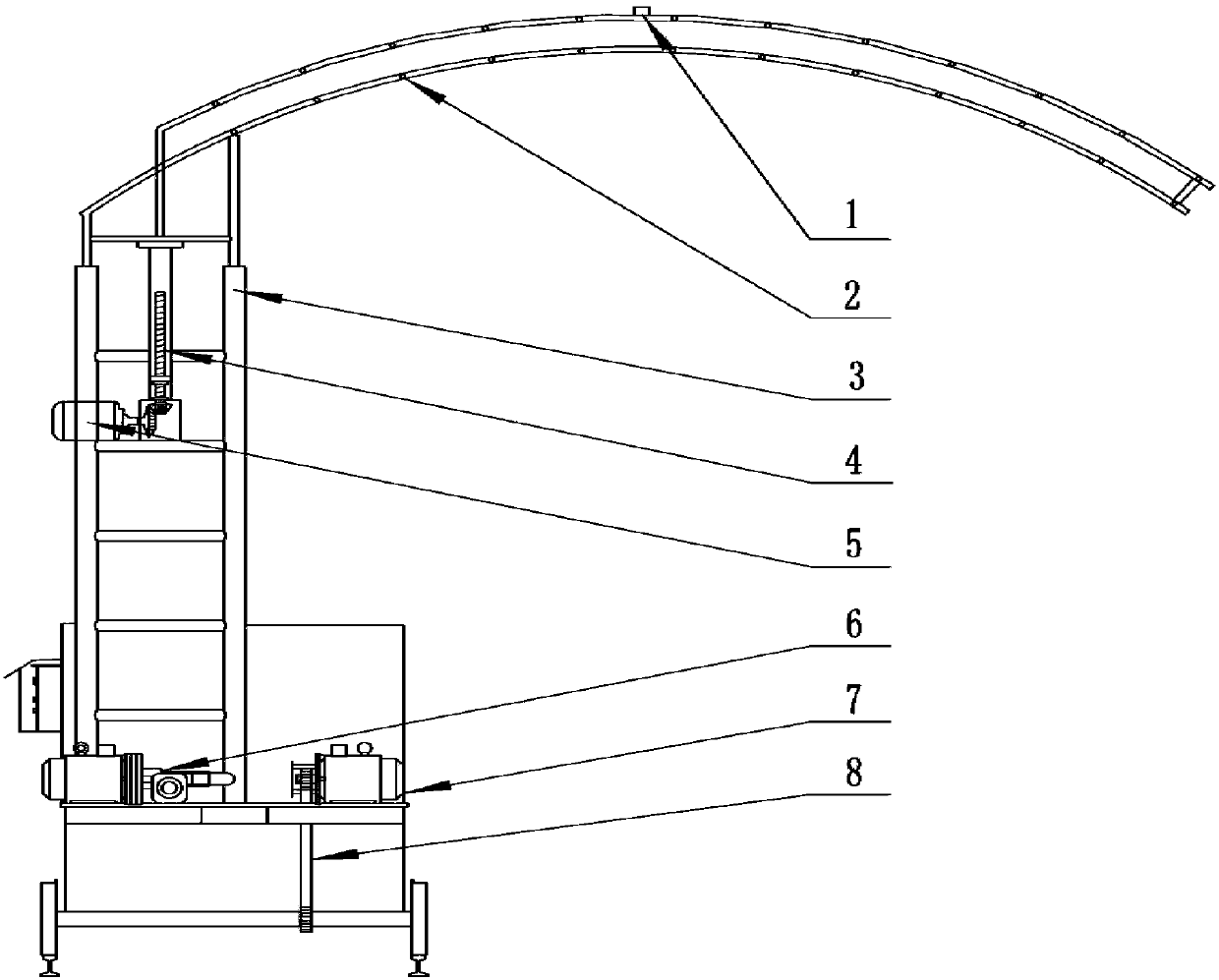 Full-automatic spraying curing equipment for tunnel and control system of full-automatic spraying curing equipment