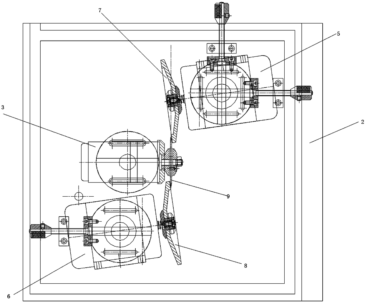 Circular pressing-cutting knife grinding machine device and grinding method thereof