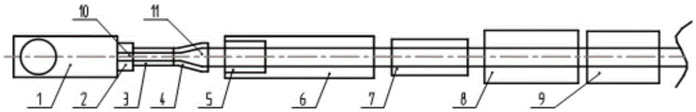 Technological method and device for preparing biaxial orientation plastic pipe through one-step method