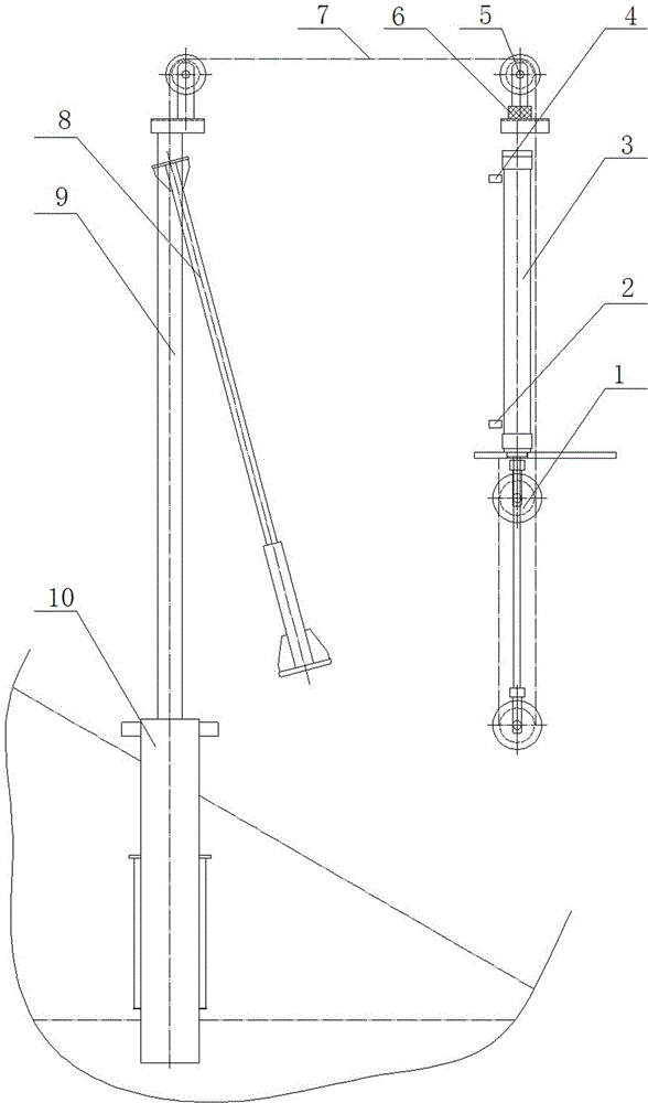 Acid gun lifting device with monitoring and protection functions