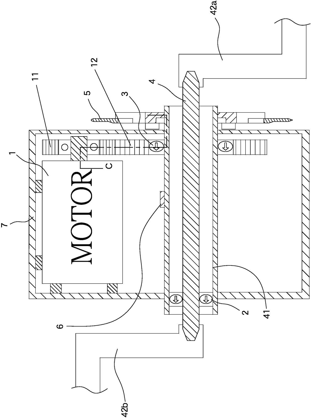 Electric assist bicycle torque measurement device capable of detecting pedaling torque at two ends of crank shaft