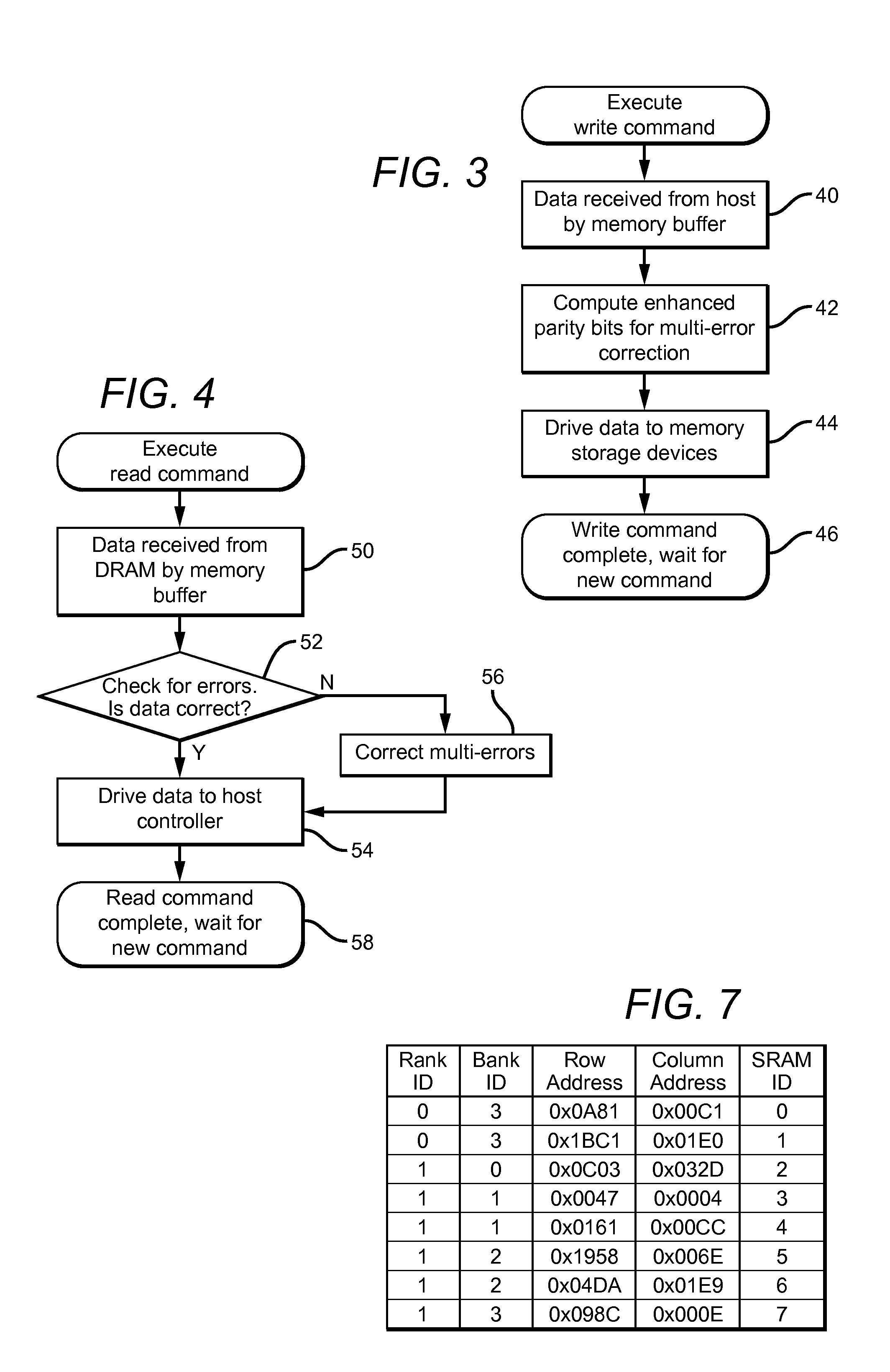 Systems and methods for error detection and correction in a memory module which includes a memory buffer