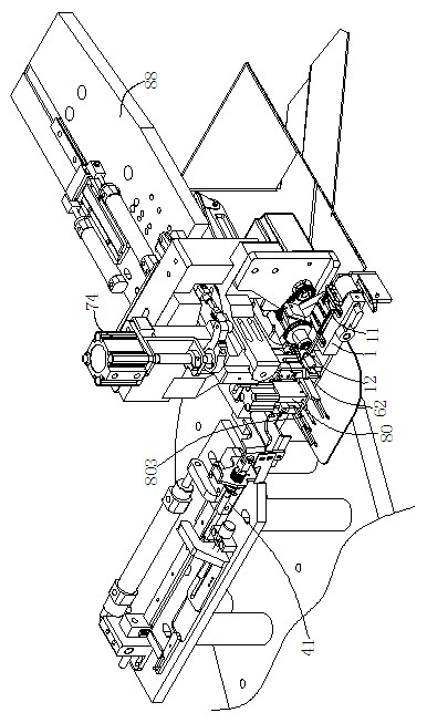 Feeding device for automatic band nailing machine