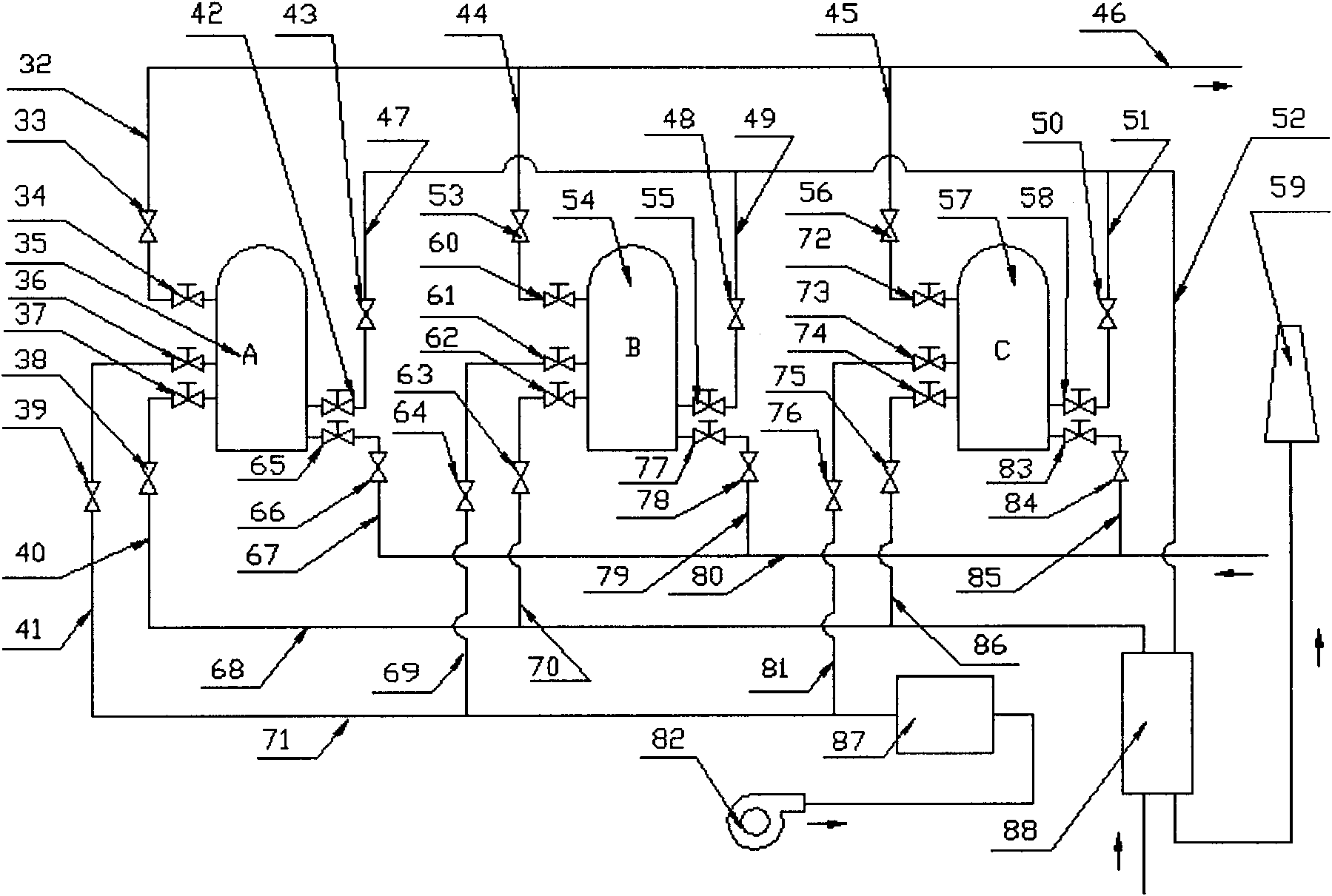 Constant wind temperature control system for hot blast stove