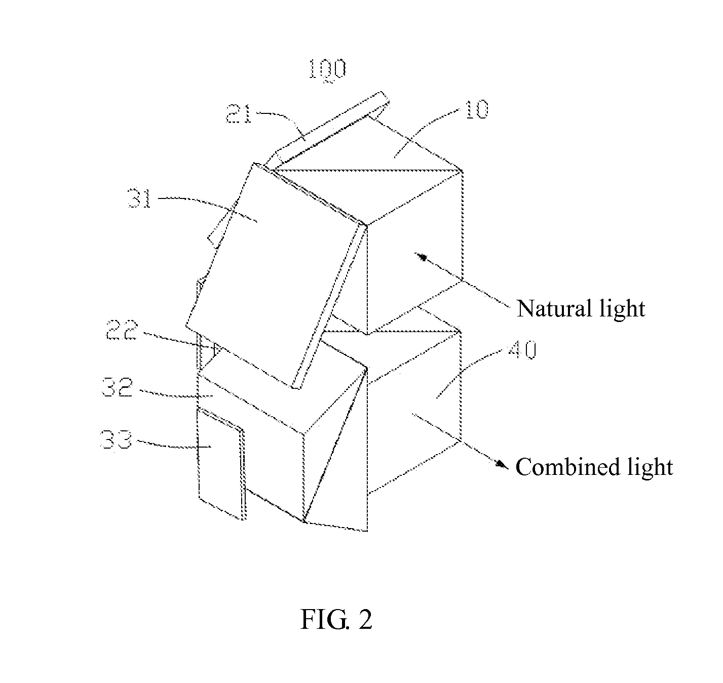 3D projection optical system and dual-chip light splitting and light combining module thereof