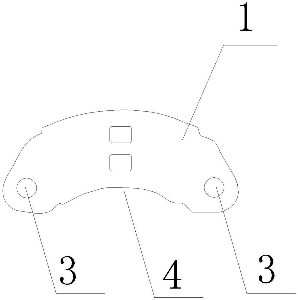 A production process of high-strength and high-toughness high-speed rail brake pads