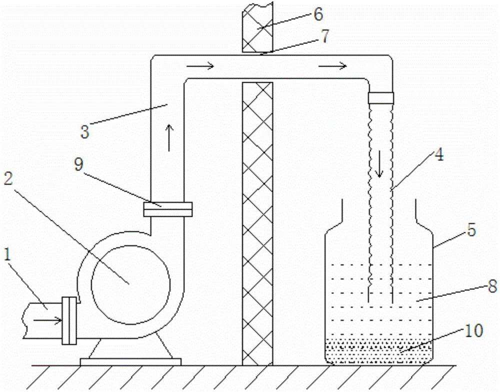 Gold-spraying dust absorption device for thin-film capacitor