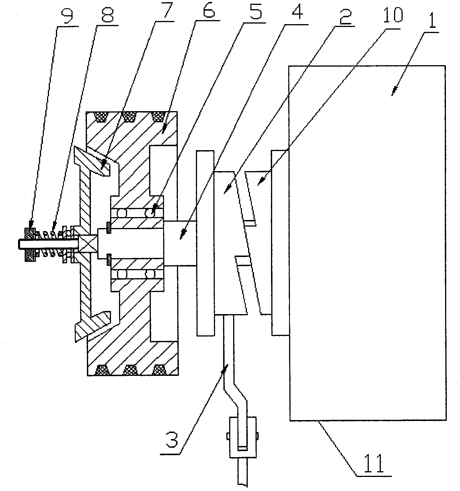 Novel friction clutch for walking tractor