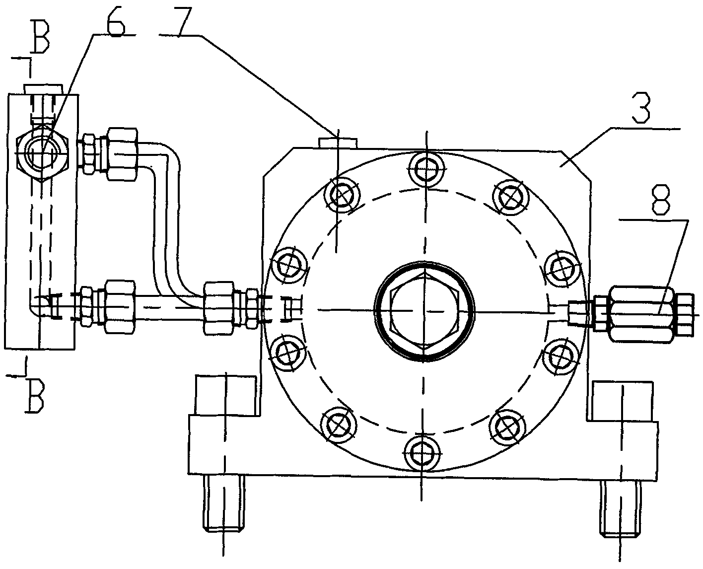 Internal recycle balance pressure oil cylinder