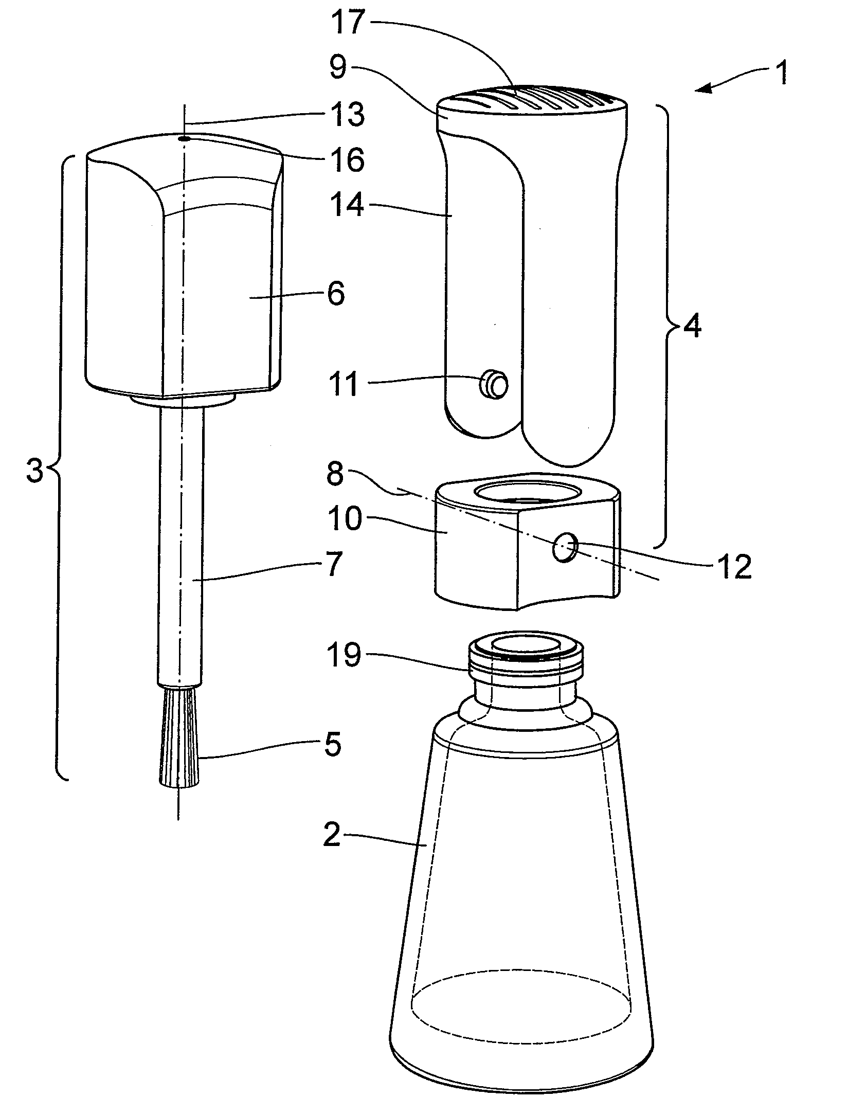 Cosmetic unit with swiveling closure