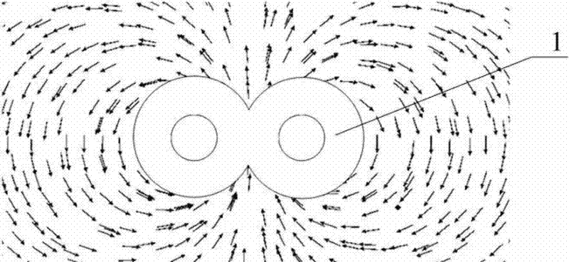 Device for collecting magnetic field energy of electrical power supply line and power supply line status monitoring system