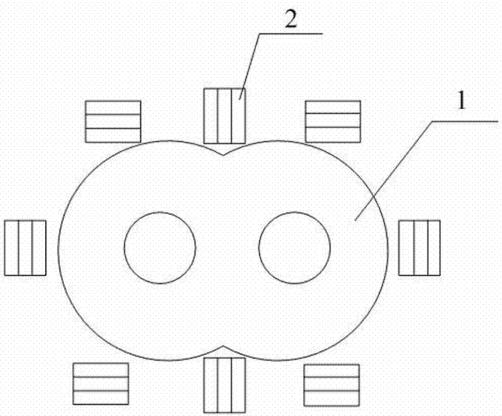 Device for collecting magnetic field energy of electrical power supply line and power supply line status monitoring system