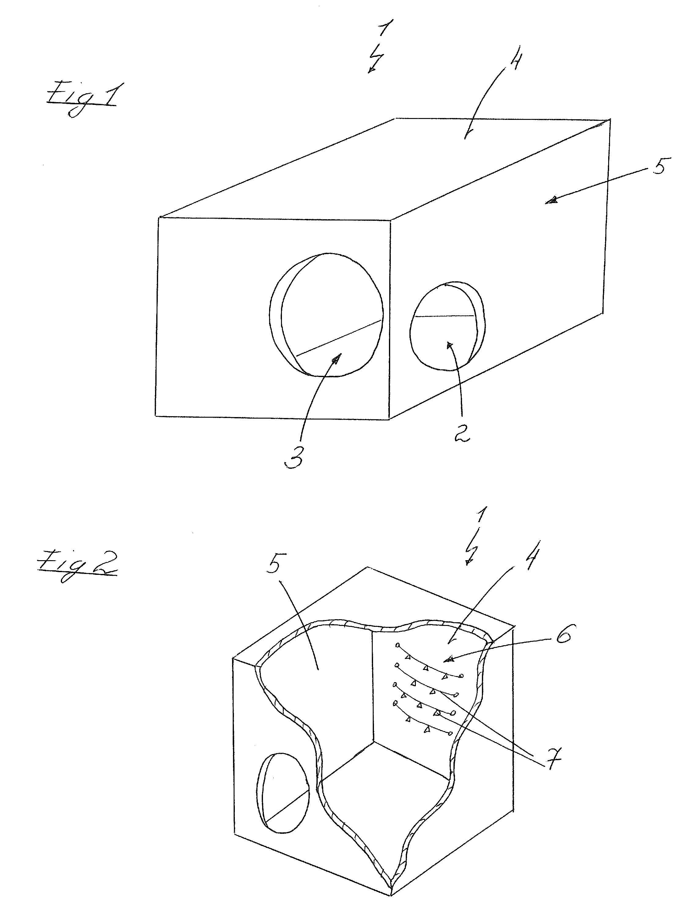 Percussion, wind and rattling instrument and musical-instrument arrangement