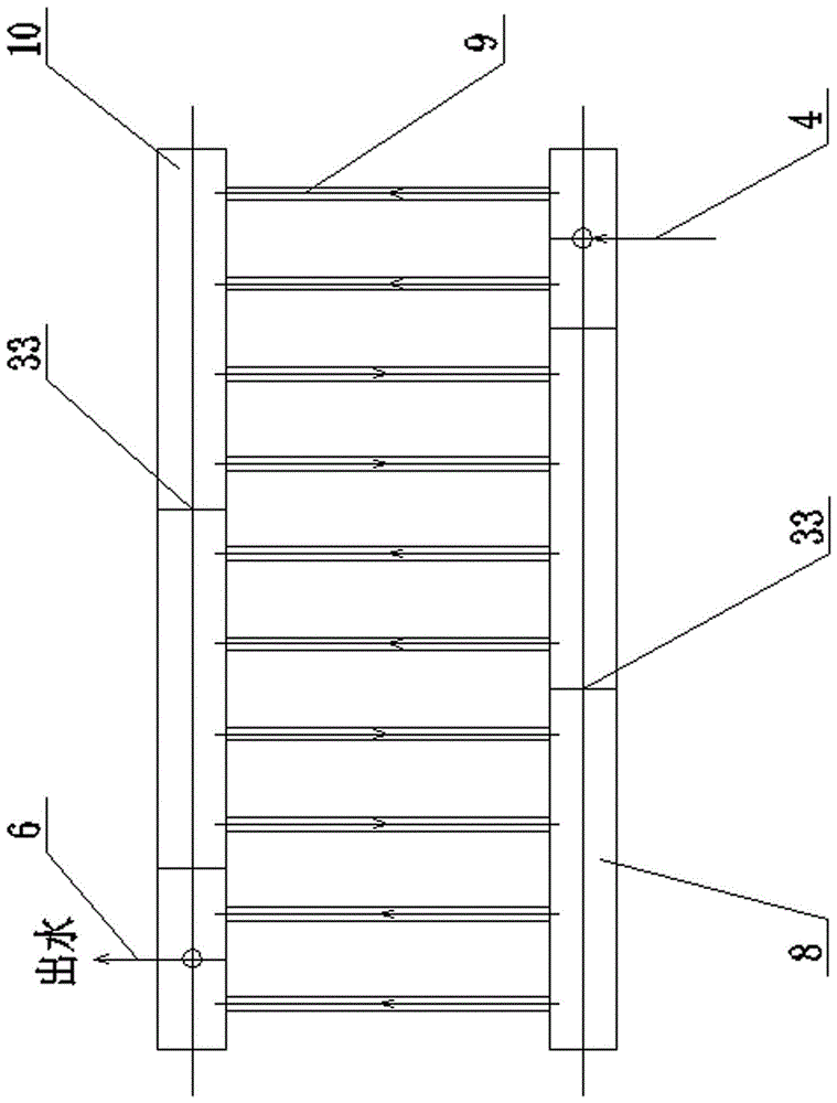 Double flow circulating fluidized bed steam injection boiler with buried pipe and evaporation coil