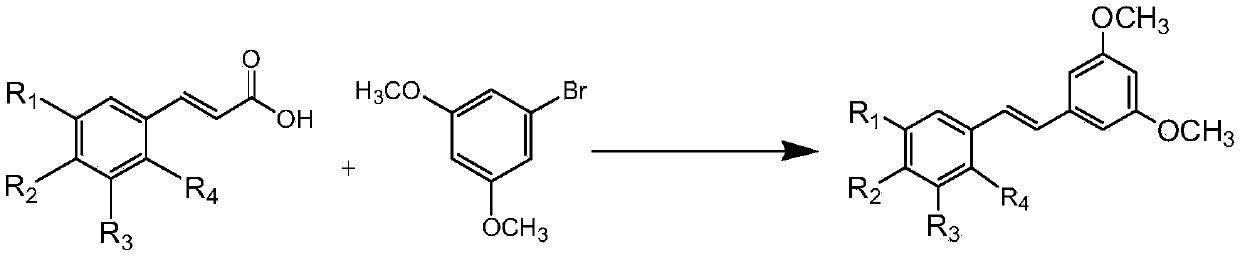 Method for synthesizing pterostilbene and derivatives thereof