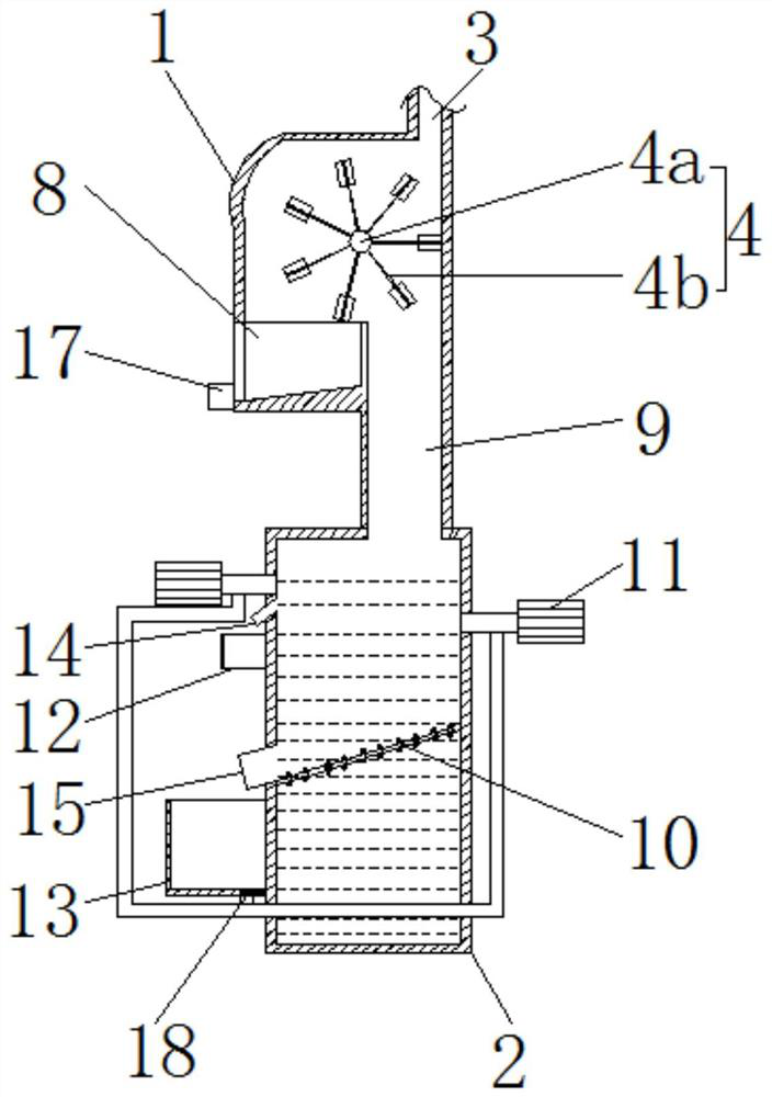 A device for separating glass stones from domestic waste